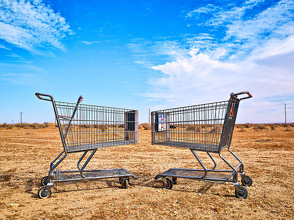 Head-Butting Carts – Mojave, California – 2009