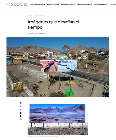 Images That Defy Time / Imágenes que desafían el tiempo – Bienal SACO – Antofagasta, Chile – Sep 2025