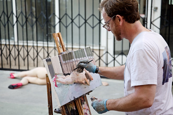 What Happens in Chinatown... Painter Alex Schaefer – Perform Chinatown – Angeles, California – 2012