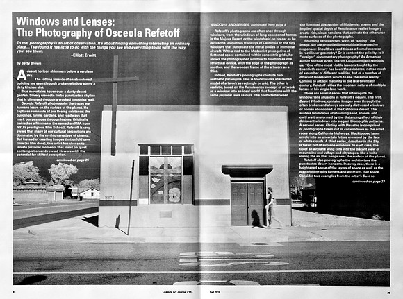 Coagula Art Journal – Windows and Lenses: The Photography of Osceola Refetoff by Betty Brown – Fall 2016