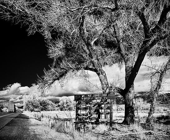 Welcome/Worship – Infrared Exposure – Bishop, California – 2021