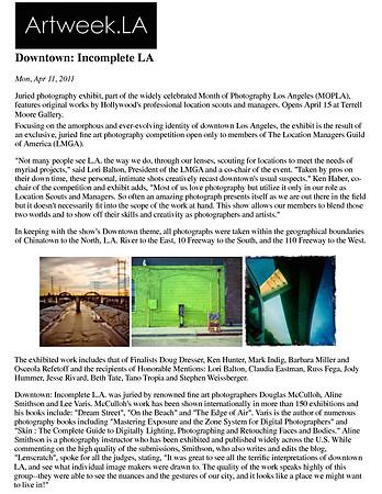 Artweek LA: Downtown Incomplete LA – April 2011