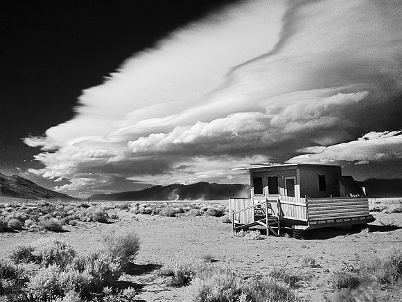 Modern Shack with Sierra Wave - Infrared Exposure - Olancha, California - 2011