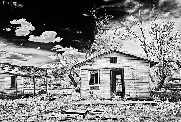 Small House with No Doors – Infrared Exposure – Argus, California – 2015