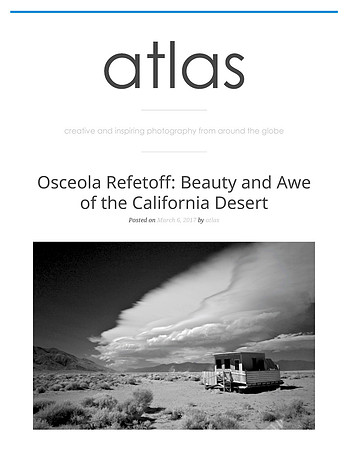 Atlas Photo – Osceola Refetoff: Beauty and Awe of the California Desert – Mar 2017