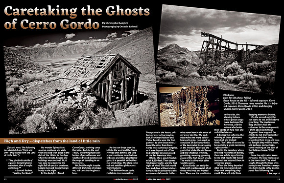 Inside the Eastside Magazine – Caretaking the Ghosts of Cerro Gordo – August 2017