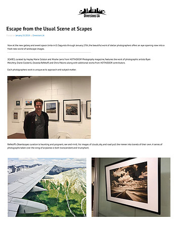 Diversions LA - Escape from the Usual Scene at Scapes - January 2018