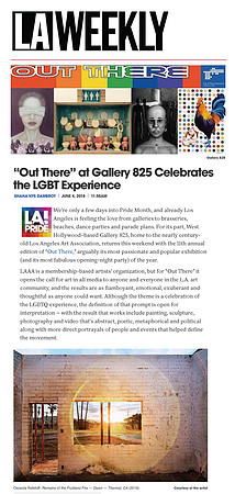 LA Weekly – "Out There" at Gallery 825 Celebrates the LGBT Experience – Jun 2018