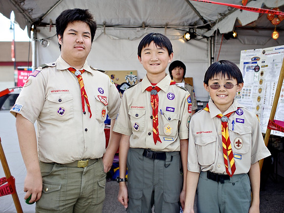 Boy Scouts at Chinese New Year Celebrations – Los Angeles, California – 2013