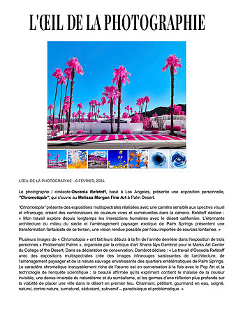 L'Oeil de la Photographie – Melissa Morgan Fine Art : Osceola Refetoff : Chromatopia – Feb 2024