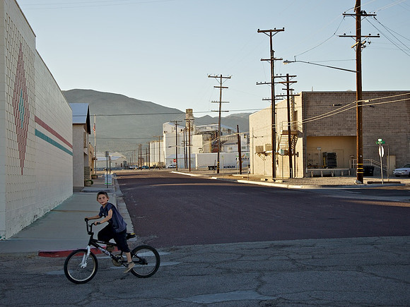Boy on Bicycle – Trona, California – 2012