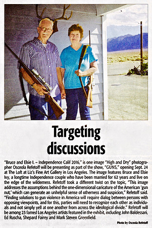 The Inyo Register - GUNS Exhibition at the Loft at Liz's - Sept 15, 2016