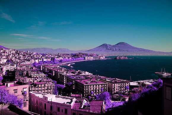 Bay of Naples and Mt Vesuvius – Multispectral Exposure – Italy – 2024