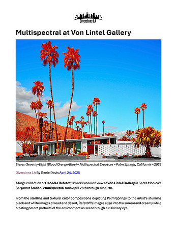 Diversions LA – Multispectral at Von Lintel Gallery – by Genie Davics – April 2025 – p.1
