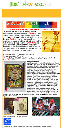LAAA/Gallery 825 – Out There – Los Angeles, California – June 2016