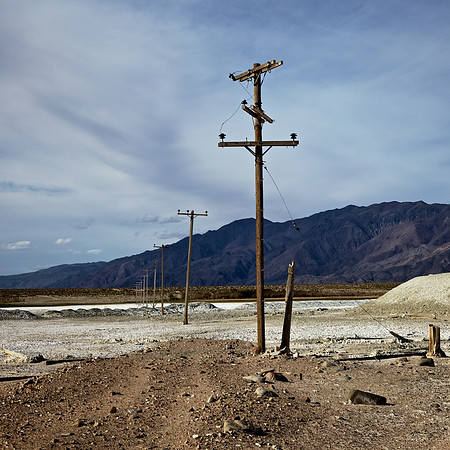 Soda Ash and Power Poles - Abandoned PPG Plant - Bartlett, California - 2012