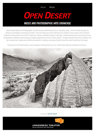 Open Desert – Palm Springs Art Museum – Palm Springs, California – May 2016